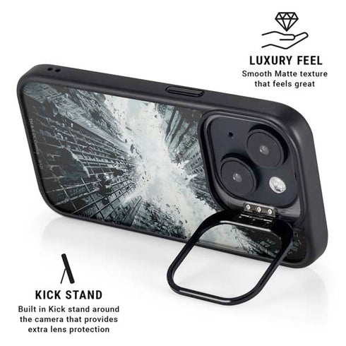 DC Comics Batman Dark Knight Rises Poster iPhone 14 Kickstand Case